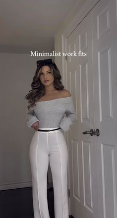 Administrative Assistant Outfit, Pantalon Blanco Outfit, Sixth Form Outfits, Mode Zara, Glam Outfit, Business Outfits Women