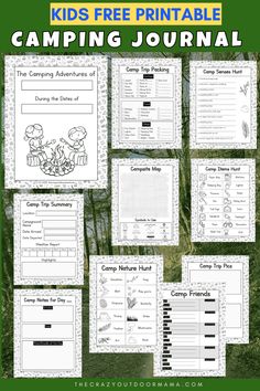 the camping journal is full of activities to help kids learn how to read and write