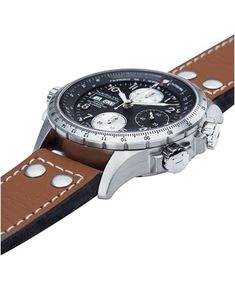 Hamilton Watch, Men's Swiss Automatic Chronograph Khaki X-Wind Brown Leather Strap 44mm H77616533 & Reviews - Watches - Jewelry & Watches - Macy's Outdoor Leather Watch With Chronometer, Leather Chronograph Watch For Outdoor, Leather Outdoor Watches With Subdials, Outdoor Leather Watches With Subdials, Luxury Outdoor Chronograph Watch With Chronometer, Classic Outdoor Watch With Tachymeter, Outdoor Leather Watch With Subdials, Classic Outdoor Chronograph Watch With Subdials, Classic Outdoor Chronograph Watch With Tachymeter