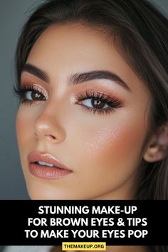 Makeup for Brown Eyes: Stunning Looks to Make Them Pop! 💄 Stunning Makeup For Brown Eyes, Makeup Ideas For Brown Eyes, Bold Eyeshadow, Eyes Ideas, Amazing Makeup, Stunning Makeup, Soft Glam, Gorgeous Makeup, Makeup For Brown Eyes