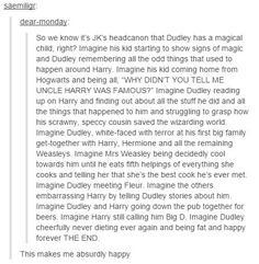 an image of someone's text message about harry potter and the deathly ending