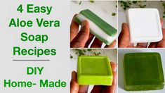 Make ALOE VERA SOAP For GLOWING SKIN At Home (4 Ways) (Easy Tutorials) - YouTube Cucumber Soap, Aloe Vera Soap, Aloe Soap, Aloe Vera For Face, Acne Soap, Soap Tutorial, Fresh Aloe Vera, Turmeric Soap