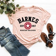 Barnes Est 1917 Shirt, Bucky Barnes Shirt,Barnes T-shirt, Winter Soldier Shirt, Avengers Shirt, Super Hero Shirt, Captain Shirt, Marvels Tee 🌺How to Order, -Swipe to all of the pictures -Select Size and Color of the Product from drop down menus -Select Quantity -Add your chart and place order -For every single shirt you have to repeat every step 🌺Material Info -Ultra Soft -Sideseamed -Retail fit -Unisex Sizing -Shoulder taping 🌺Processing Time info -Standart process time 1-3 days, for the rush options please directly send me message via ETSY 🌺Shipping Info USA Orders -First Class 4-6 days -Priority mail 3-4 days (sometimes 4-5 days, especially during holiday season, Halloween-Christmas) -Priority EXPRESS mail 1-2 days Canada, Standard 7-21 Days Priority International Mail 6-10 days Int Gilmore Girls T Shirt, Winter Soldier Shirt, Avengers Shirt, Super Hero Shirts, Shirts Streetwear, Science Shirts, Single Shirt, Retro Birthday, Limited Edition Shirt