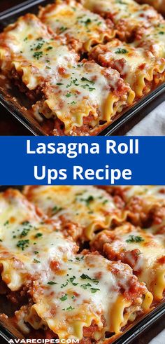 lasagna roll ups recipe with cheese and meat