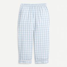 J.Crew: Petite Plume™ Pajama Set For Boys Gingham Cotton Sleepwear For Sleepover, Striped Sleepwear For Spring Sleepover, Gingham Cotton Sleepwear For Bedtime, Spring Striped Sleepwear For Bedtime, Striped Spring Sleepwear For Bedtime, Cotton Gingham Loungewear Sets, Gingham Cotton Loungewear Sets, Gingham Sleepwear With Relaxed Fit For Loungewear, Relaxed Fit Gingham Sleepwear For Loungewear