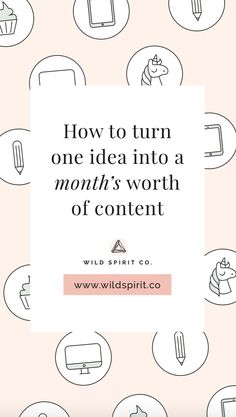 the words how to multi - task your blog content on a pink background with white circles