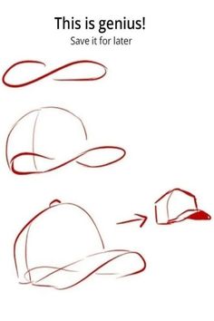 three hats with the words, this is genius save it for later and then you'll