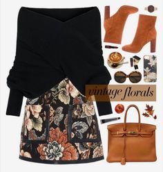 Vintage Florals, Olivia Burton, Derek Lam, Fall Winter Outfits, Outfits Casuales, Polyvore Fashion