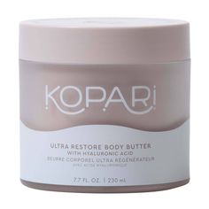 Kopari Beauty’s vegan Ultra Restore Body Butter with Hyaluronic Acid restores skin and provides long-lasting hydration with its fast-absorbing, lighter-than-air whipped formula infused with Kopari’s signature Sweet Coconut Milk scent. Prickly Pear Flowers, Crepe Skin, Best Body Butter, Body Moisturizers, Cracked Skin, Whipped Body Butter, Body Moisturizer, Ulta Beauty, Body Butter