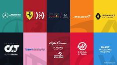 many different logos are shown together in this image, including the company's name and colors