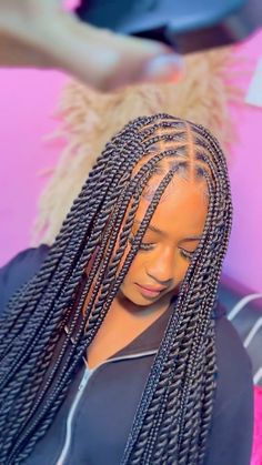 NEW STYLE UNLOCKED 🔥 •Hybrid Braid Ate Ts Up👏🏾🩷 Bookings Available @golden.touch_tt Model @arilabaddie 🫶🏾 Requirements 5 packs TZ braid &… | Instagram Latest Braided Hairstyles, New Braided Hairstyles, Bookings Available, Braided Hairstyles For Teens, Twist Braid Hairstyles