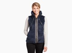 Flight Vest™ in Women's Fleece | KÜHL Clothing Functional Midweight Winter Vest, Functional Windproof Vest For Winter, Functional Windproof Winter Vest, Winter Athleisure Vest For Outdoor Activities, Sporty Winter Vest, Functional Winter Vest, Sporty Vest For Cold Weather, Sporty Winter Vest For Cold Weather, Womens Fleece