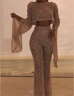 Sequin Jumpsuit Long Sleeve, Sparkly Jumpsuit, Dream Birthday, Boss Woman, Nye Dress, Sequin Jumpsuit, Looks Party, �فستان سهرة, Long Sleeve Sequin