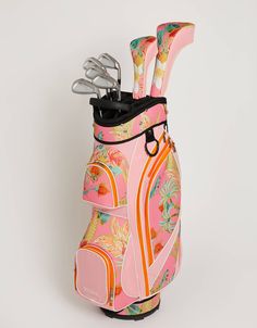 Golf Cart Bag Queenie Tropical Floral Pink from Spartina 449 Preppy Sports, Cute Golf Outfit, Ladies Golf Bags, Golf Inspiration, Spartina 449, Lightweight Bag, Birthday List, Golf Fashion