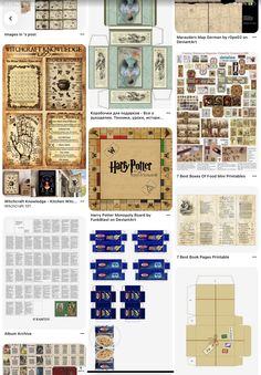 an image of harry potter papercrafts