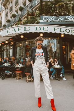 Paris Girls Trip, Gucci Fashion Show, Gucci Tee, Hello Fashion Blog, Christine Andrew, Fiesta Outfit, Paris Girl, Jeans Claro, Estilo Hippie