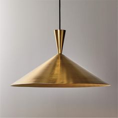 Exposior Brass Pendant Light Model 018 24.75" by Paul McCobb + Reviews | CB2 Black Globe Pendant Light, Brass Dome Pendant Light, Blue Pendant Light, Iron Pendant Light, Tally Ho, Paul Mccobb, Iron Pendant, Dome Pendant Lighting, Bamboo Pendant Light