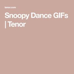 the words snoopy dance gifts i tendor are in white on a pink background