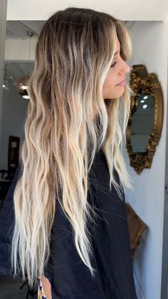 Hair For Summer Color, Surfer Blonde Hair Balayage, Beach Blonde Surfer Hair, Surf Blonde Balayage, Surfer Hair Color, The Salty Blonde Hair, Wet Balayage Blonde, Lived In Beach Blonde, Surfer Balayage Hair