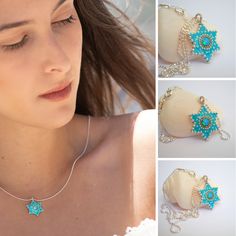 Star-shaped Beaded Necklaces For Gifts, Blue Star Of David Necklace As Gift, Blue Star Of David Necklace For Gift, Blue Star Of David Necklace Gift, Blue Star Charm Jewelry As Gift, Blue Jewelry With Star Charm For Gifts, Blue Star Charm Jewelry For Gift, Blue Star Of David Jewelry Gift, Magen David Necklace