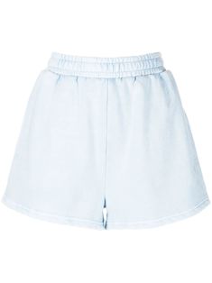 baby blue cotton decorative stitching elasticated waistband two side inset pockets Decorative Stitching, Track Shorts, Curator Style, Blue Shorts, Cotton Shorts, Short Outfits, Baby Blue, White Shorts, Womens Bottoms