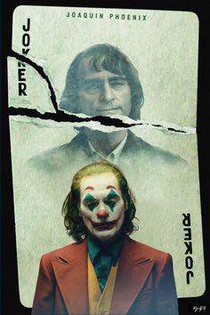 the joker movie poster is torn apart