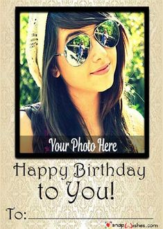 a woman wearing sunglasses and a hat with the words happy birthday to you