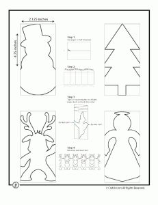 the cut out paper snowman is shown with instructions to make it look like an orname