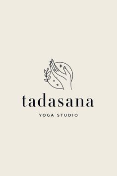 the logo for tadasana yoga studio