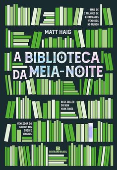 a book with green bookshelves and the words'a bibliotea da mea - note '