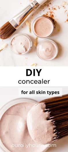 How To Make Homemade Concealer, Diy Concelear, How To Make Your Own Concealer, Diy Foundation Cream, How To Make Concealer At Home, Diy Concealer Recipe, Homemade Concealer, Natural Products For Skin, Diy Bronzer