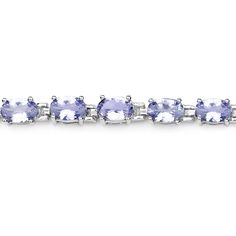 "Tanzanite Bracelet, Natural Tanzanite Oval Tennis Bracelet in .925 Sterling Silver with Rhodium Plating, December Birthstone Tanzanite Oval Bracelet - An ever-popular gemstone. We love it for its vivid violet hue and regal aesthetic. Invigorate your style with this 9.68 ct. t.w. oval Tanzanite bracelet. Set in richly polished .925 sterling silver with box clasp, Tanzanite bracelet. 7.50\" This bracelet is crafted of highly polished sterling silver. This bracelet is a beautiful piece that deserv Classic Oval Sterling Silver Bracelet With 17 Jewels, Oval Sterling Silver Bracelet Fine Jewelry, Oval Sterling Silver Bracelet, Classic Sterling Silver Bracelet With Oval Gemstone, Classic Sterling Silver Oval Gemstone Bracelet, Oval Sterling Silver Bracelet In Fine Jewelry Style, Fine Jewelry Sterling Silver Oval Bracelet, Classic Oval Gemstone Sterling Silver Bracelet, Oval Gemstone Bracelets For Anniversary