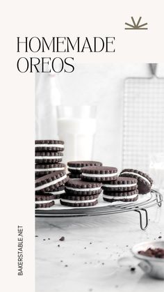 Skip the store-bought and make your own Oreos! These homemade treats are just like the classic, but even better! Single or double-stuffed, perfectly chocolatey, and extra delicious.