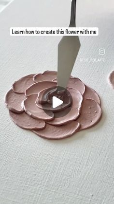 a video demonstrating how to create this flower with me