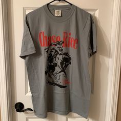 Chase Rice Tshirt Brand New, Never Worn! Light Gray Color Unisex Shirt New Without Tags (Came Without Tags) Casual Cotton Fan Merchandise Tops, Casual Cotton Top For Fan Merchandise, Casual Pre-shrunk Shirt For Fan Merchandise, Casual Pre-shrunk Shirt For Fans, Gray Cotton Band Merch Tops, Cotton T-shirt Made In Usa For Streetwear, Cotton Streetwear Tops Made In Usa, Casual Crew Neck Shirt Made In Usa, Gray Casual T-shirt For Fans