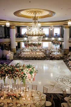 elevated-view-classy-chicago-ballroom Wedding Venues Charlotte Nc, Chicago Magnificent Mile, Magnificent Mile, Reception Design, Ballroom Wedding