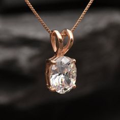 Rose Gold Diamond Pendant set with Created Morganite in a flawless clarity & pink color, at 10x8mm (3 Cts).Rose Gold Vermeil: 18k Rose Gold over Solid 925 Sterling Silver ☞ made to last.Click here for ☞ Matching RingClick here for ☞ Matching EarringsDetails:• Created Morganite in a flawless clarity • Morganite: 10x8mm , 3 Ct, diamond cut• Dimensions: Pendant Height 29mm, Width 10mm• Free Complimentary Chain• 18k Rose Gold VermeilSKU 2829 Luxury Rose Gold Necklace With Polished Finish, Luxury Faceted Rose Gold Necklaces, Pink Diamond Necklace, Diamond Pendant Set, Morganite Jewelry, Ring Matching, Diamond Pendant Sets, Real Jewelry, Rose Gold Chain