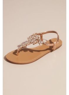 Jeweled T Strap Sandal GEMMA Bridesmaids Heels, Bridal Boots, Bridal Jewels, Wedding Shoes Comfortable, Pretty Sandals, Sandal Style, Wedding Shoes Flats, Ankle Strap Sandals Heels, Bridal Sandals