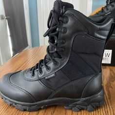 Blackhawk Black Ops Duty Boot- Waterproof, Brand New In Box With Tags. Mens Size 7.0 Wide. These Are Coming From A Smoke Free, Pet Free Home Black Slip-resistant Waterproof Boots For Streetwear, Functional Black Boots For Outdoor Work, Waterproof Functional Combat Boots With Round Toe, Functional Waterproof Combat Boots With Round Toe, Gore-tex Waterproof Shock Resistant Boots For Streetwear, Slip-resistant Gore-tex Waterproof Boots For Streetwear, Black High-top Shock Resistant Boots, Black Slip-resistant Winter Work Boots, Black Slip-resistant Work Boots For Winter