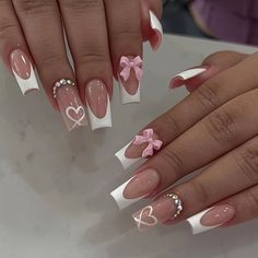 spedizione gratuita, servizio più rapido Bow Nail Designs, Nail Shapes Square, Quinceanera Nails, Stile Blair Waldorf, Bow Nail, Girly Acrylic, Temu App, Girly Acrylic Nails, Acrylic Nails Coffin Pink