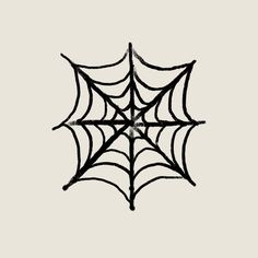 a black and white drawing of a spider's web on a light gray background