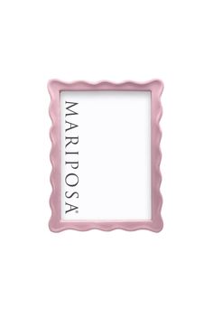 a pink photo frame with the words matrolosa on it's front and bottom