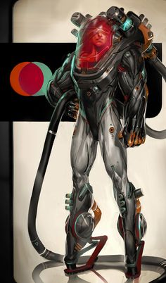 ArtStation - Space suit #03, Fred Augis Astronaut Soldier, Mech Suits, Concept Art World, Arte Cyberpunk, Space Suit, Science Fiction Art, Ex Machina, Cyberpunk Art, Sci Fi Art