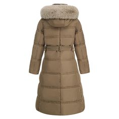 Brown Slim Fit Thick Down Jacket Long Coat Sweater Bodycon Dress, Sweater Bodycon, Long Denim Coat, Long Parka Jacket, Long Hooded Jacket, Dress Leggings, Long Puffer Jacket, Mens Down Jacket, Long Parka