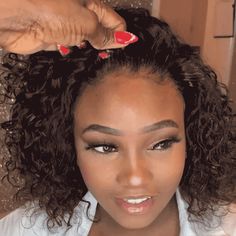 Clueless Wigs, Fantasia Hairstyles, Short Curly Weave Hairstyles, Bob Frontal, Short Curly Weave, Cheap Human Hair Wigs, Natural Hair Short Cuts, Curly Weave Hairstyles, Short Human Hair Wigs