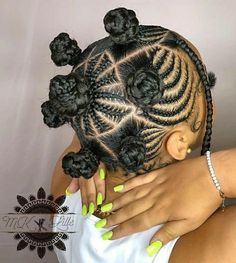 Bow Braid Hairstyle Black, Natural Hair Cornrow Styles Black Women, Bantu Knots Hairstyles Kids, Braided Mohawk Hairstyles For Black Hair, Braided Bantu Knots Hairstyles, Cornrow Styles For Women, Natural Hair Braids For Black Women, Braided Bun For Black Women, Women Cornrow Hairstyles