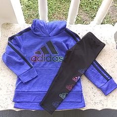 Adidas Legging Hoodie Set. New Tags. Winter Fleece Hoodie For Playwear, Sporty Long Sleeve Hoodie For Playtime, Sporty Hooded Hoodie For Playtime, Sporty Long Sleeve Sweatshirt For Playtime, Hooded Hoodie For Playwear In Fall, Winter Hooded Sweatshirt For Playwear, Hooded Winter Sweatshirt For Playwear, Sporty Hooded Hoodie For Playwear, Sporty Hoodie For Winter Playwear