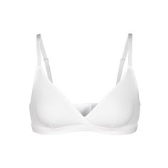 Shop SKIMS women’s plunge bras in a variety of styles, sizes and colors. Our triangle and plunge bralettes provide full lift and support for ultimate comfort. Triangle Bralette, Triangle Bra, Bralette Tops, Plunge Bra, Front Design, Small Bust, Second Skin, How To Look Pretty, Crossover