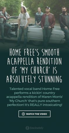 the poster for home free's smooth acappella rendition of my church is absolutely stunning