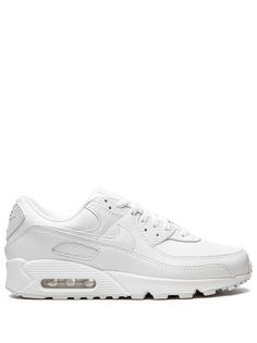 a white nike air max sneakers on a white background